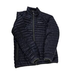 Eddie Bauer EB700 Men's‎ Navy Blue Puffer Jacket Down Insulated Size S